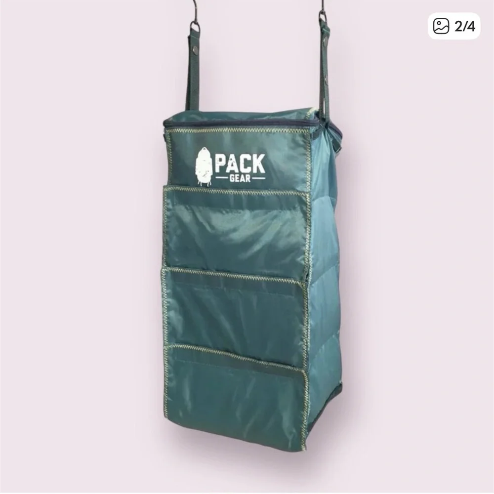 Pack Gear Teal Hanging Closet Organizer - 4-Tier Storage